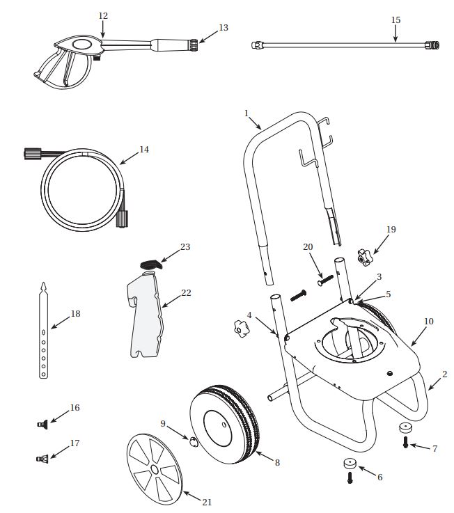 Campbell Hausfeld PW2575 parts